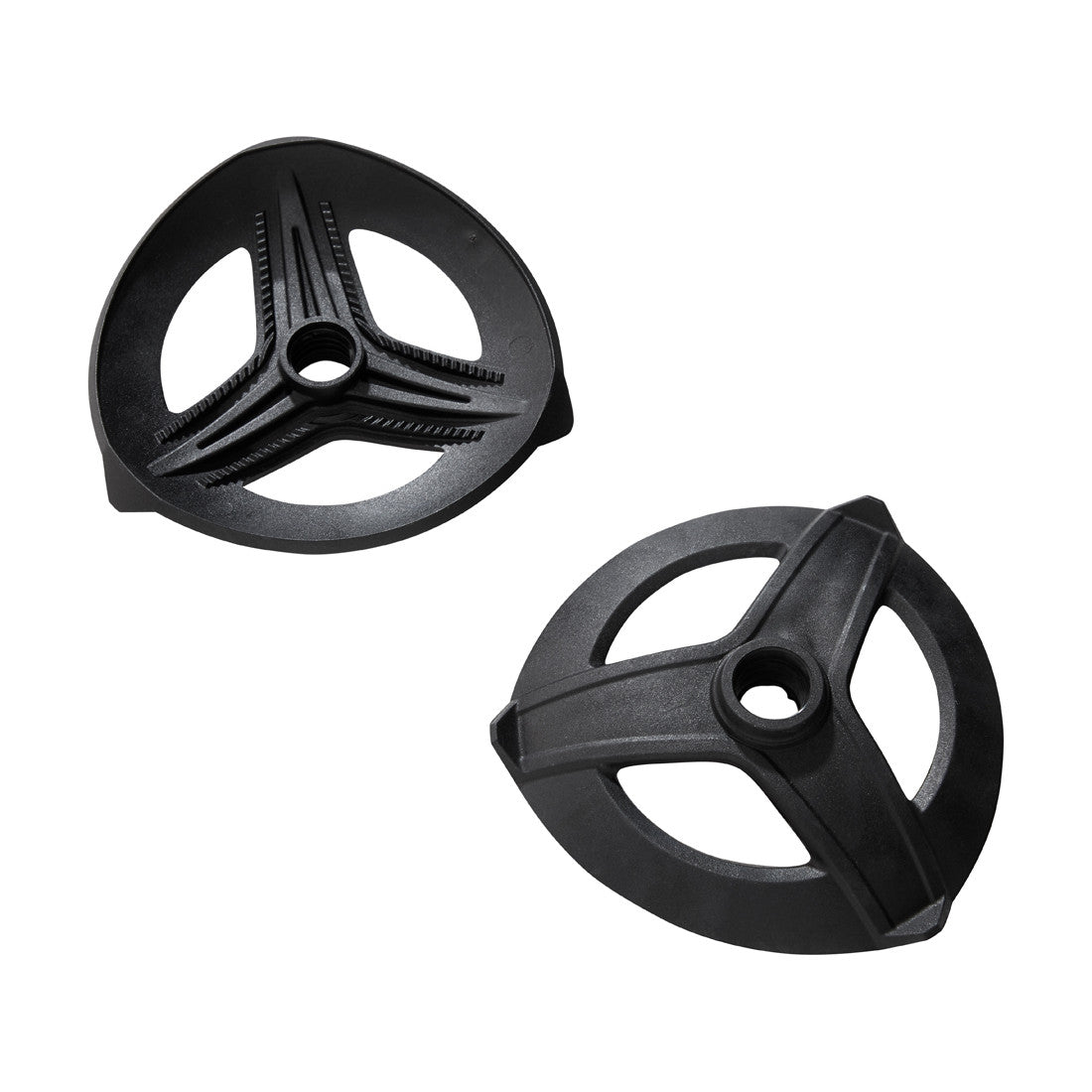 Pair of MSR Dynalock Explore trekking baskets, in black colour