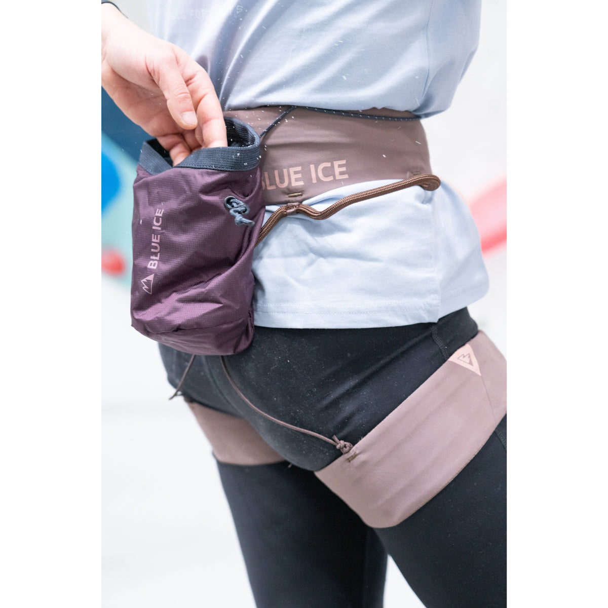 Blue Ice Sender Chalk Bag