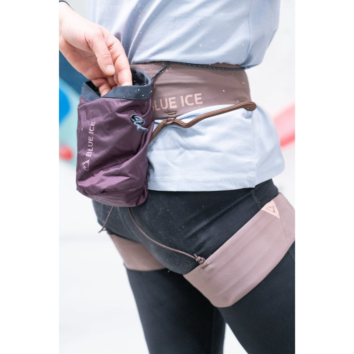 Blue Ice Sender Chalk Bag