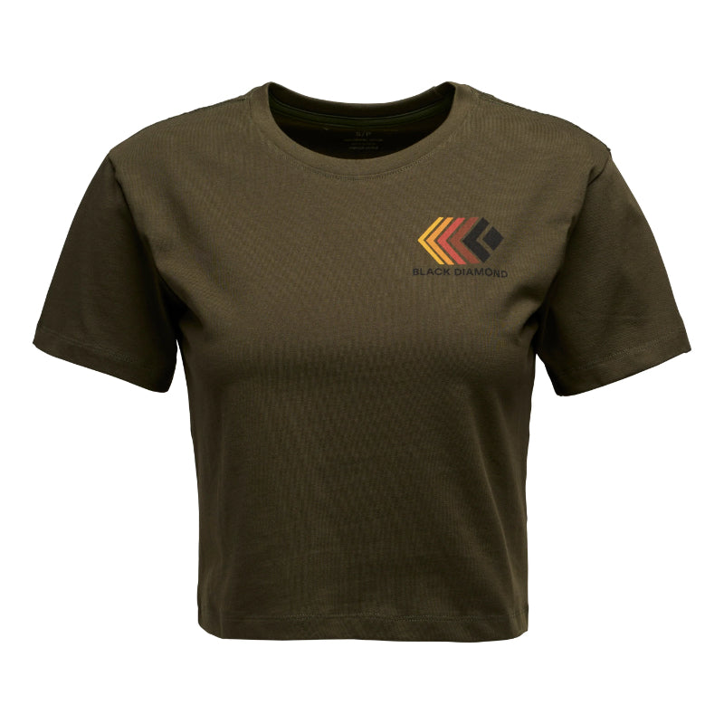 Black Diamond Faded Crop Tee - Women's