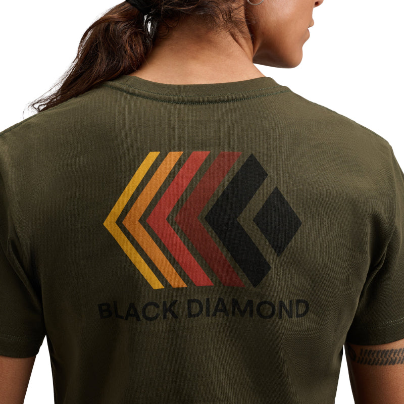 Black Diamond Faded Crop Tee - Women's