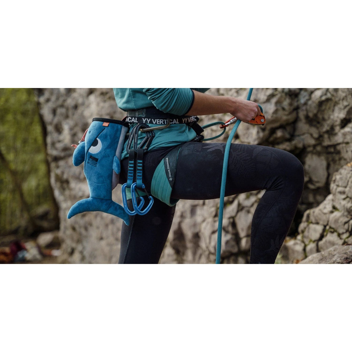 YY Vertical Shark Chalk Bag