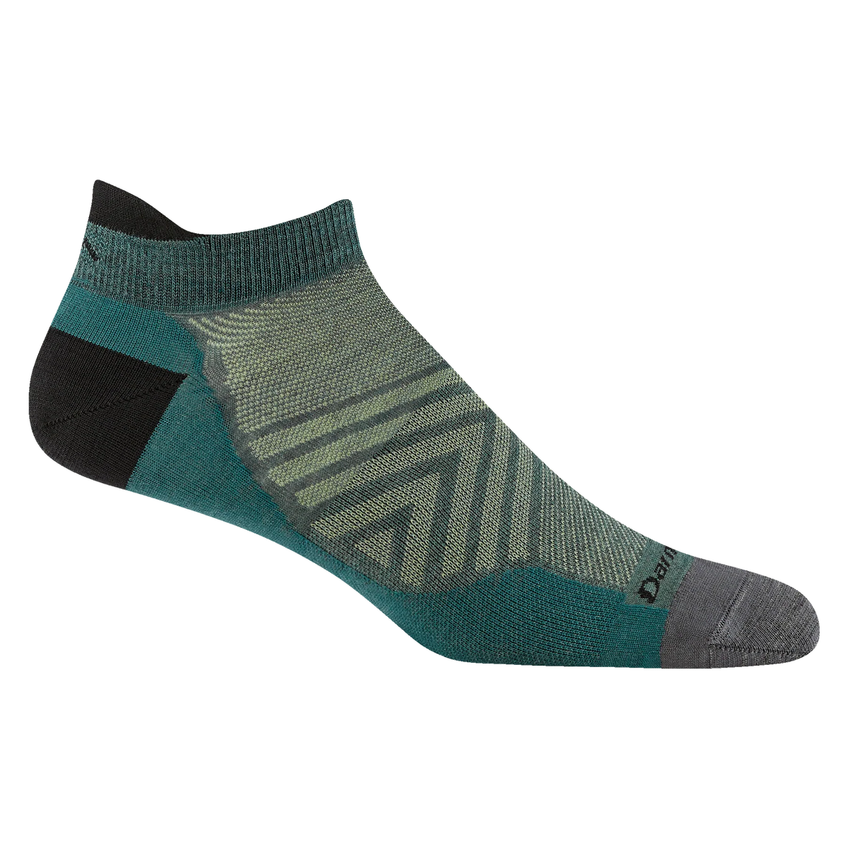 Darn Tough Mens Run No Show Tab Ultra- Cushioned Lightweight Running Sock