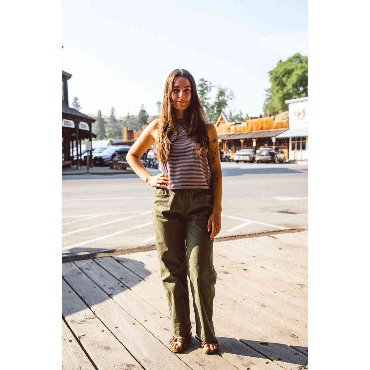 Black Diamond Stripe Tank - Womens