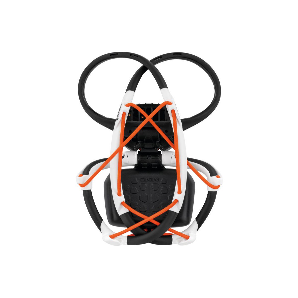 Petzl IKO in white and black folded up