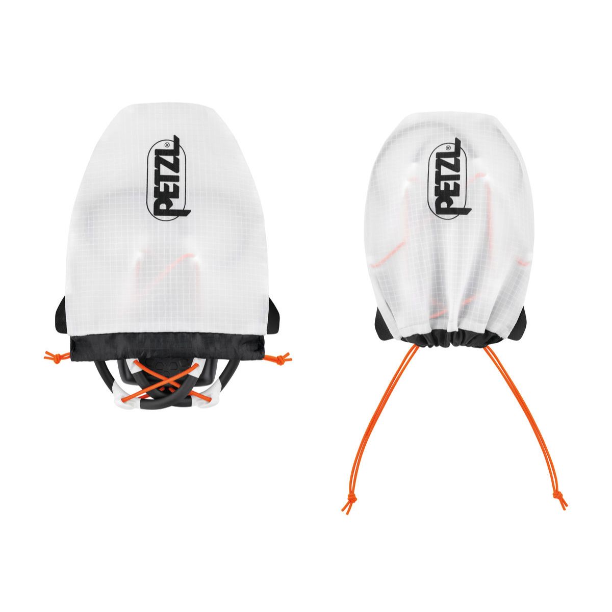 Petzl IKO in white and black bag and lamp