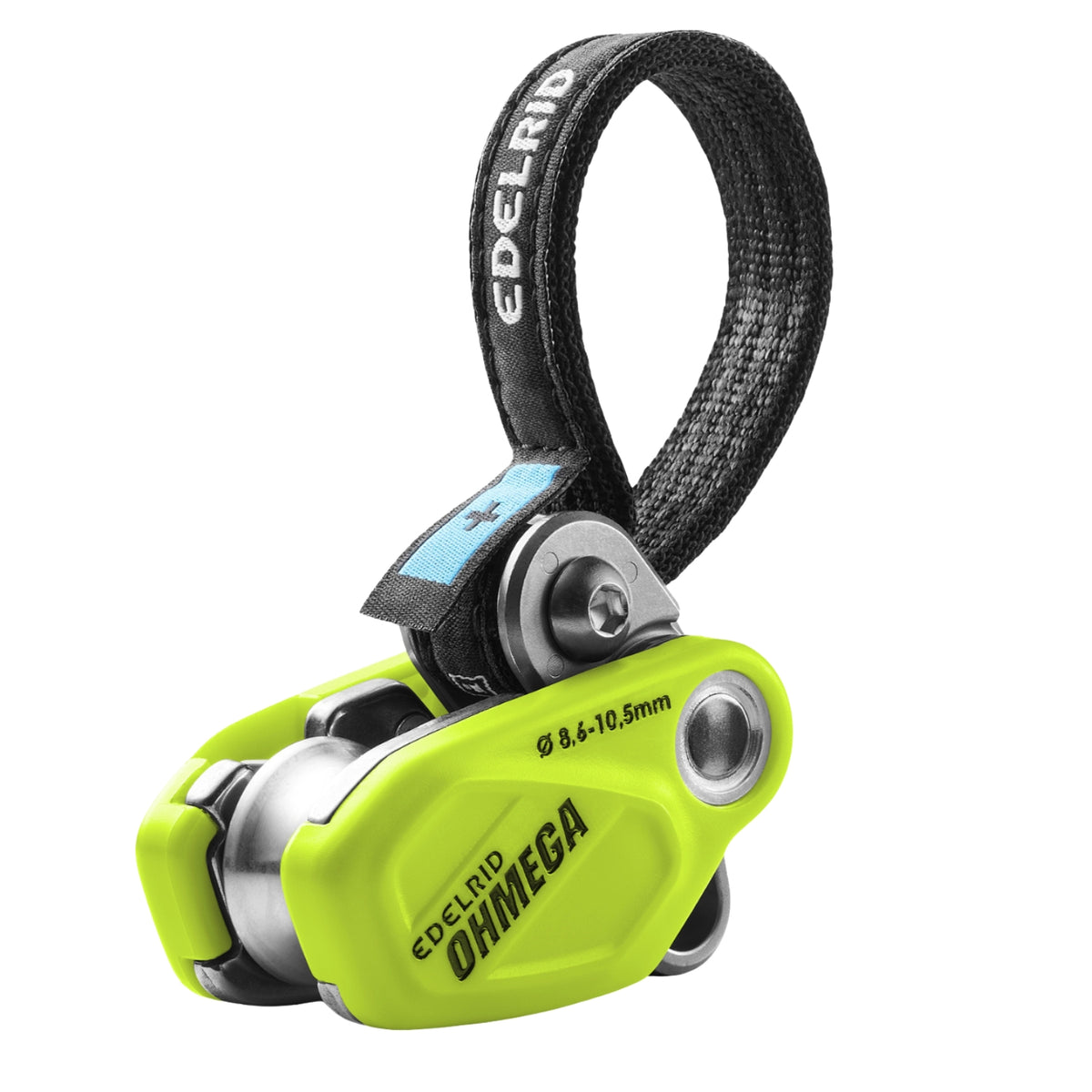 Edelrid Omega pulley system on a white background