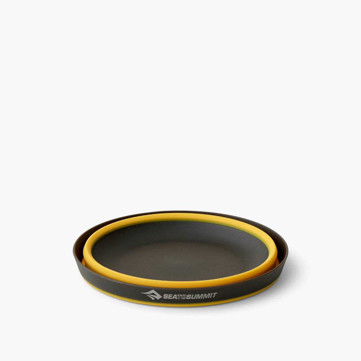 Sea to Summit Frontier Collapsible Bowl - Medium in Sulphur yellow collapsed