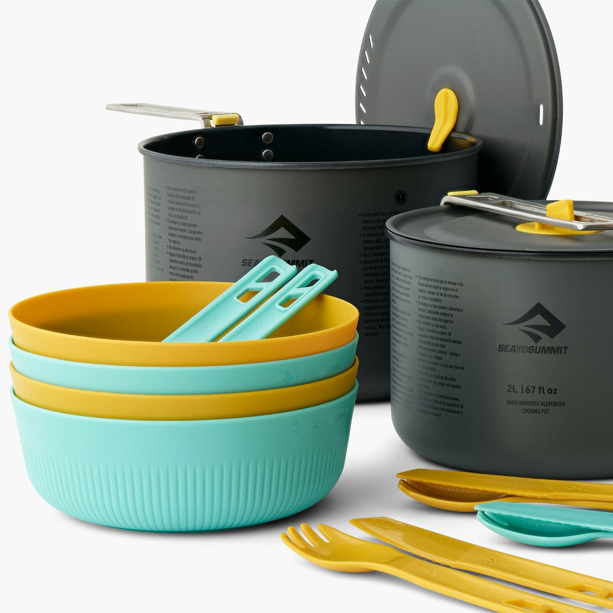 Sea to Summit Frontier Ultralight Two Pot Cook Set (4 Person, 14 Piece)