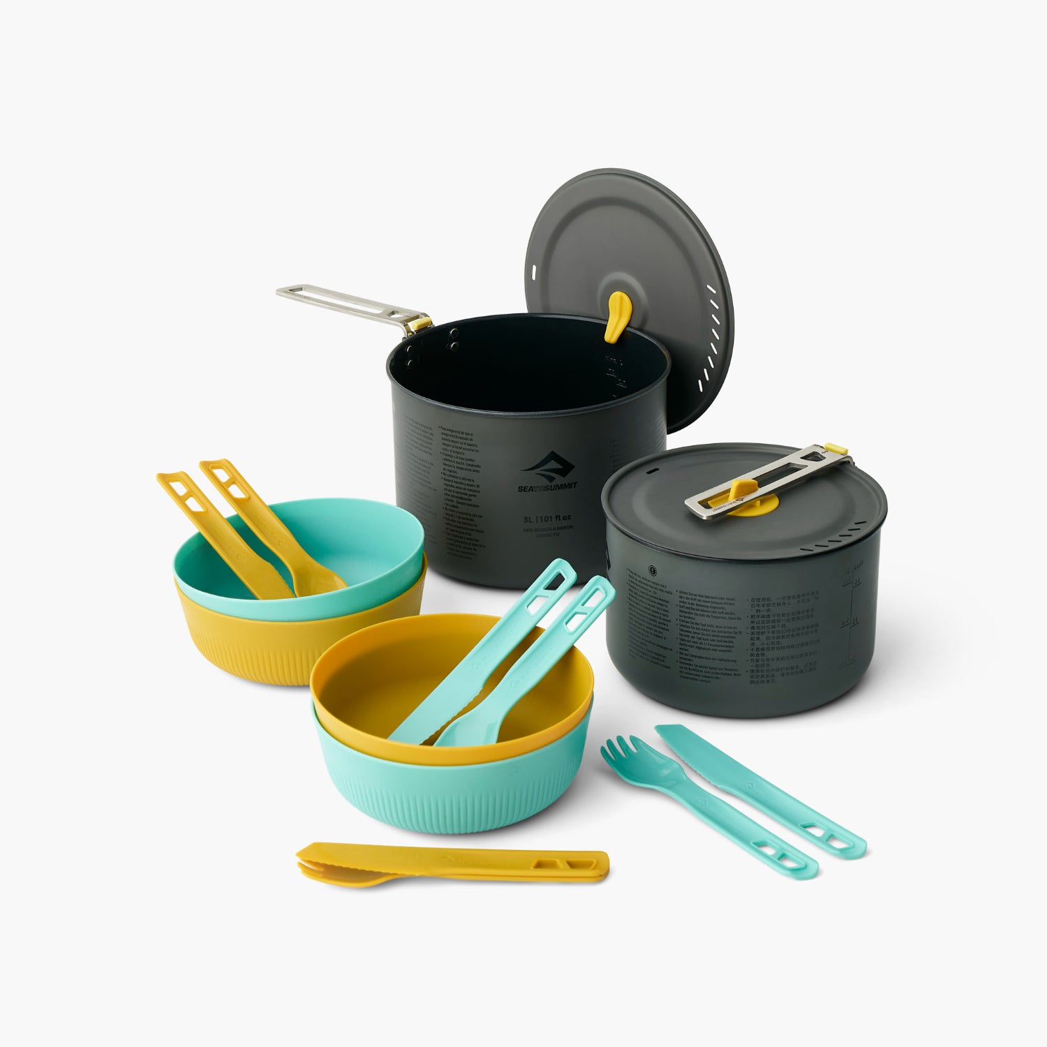 Sea to Summit Frontier Ultralight Two Pot Cook Set (4 Person, 14 Piece)