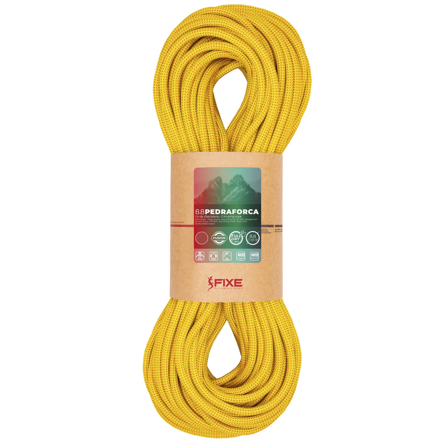 Fixe Pedraforca 8.8mm climbing rope in violet