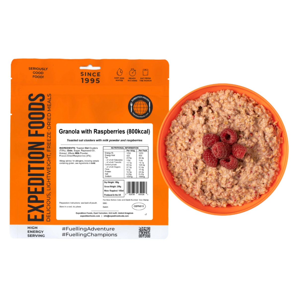 Expedition Foods Granola with Raspberries (800kcal)