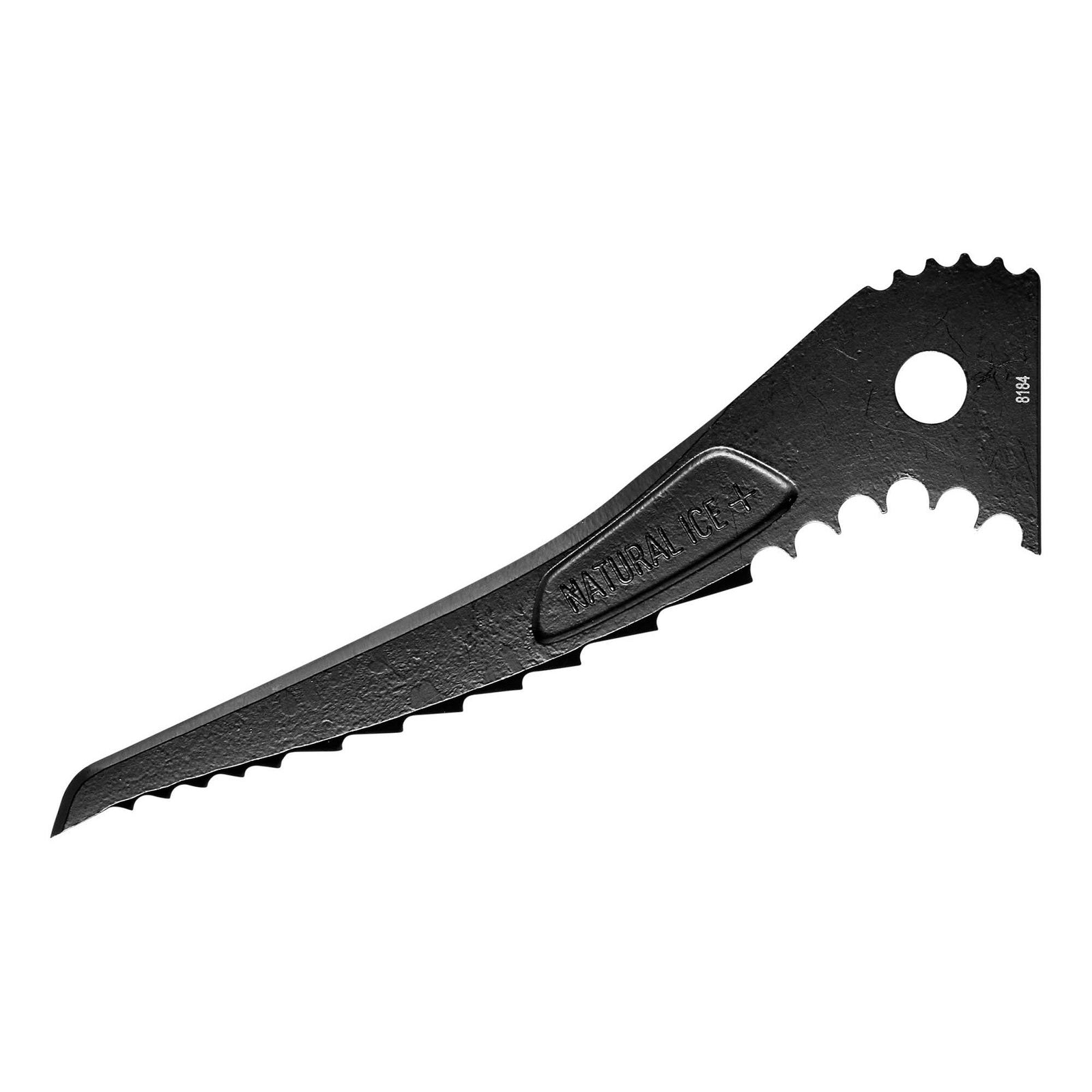 Black Diamond Hot Forged Natural Ice+ Pick, side view in black colour