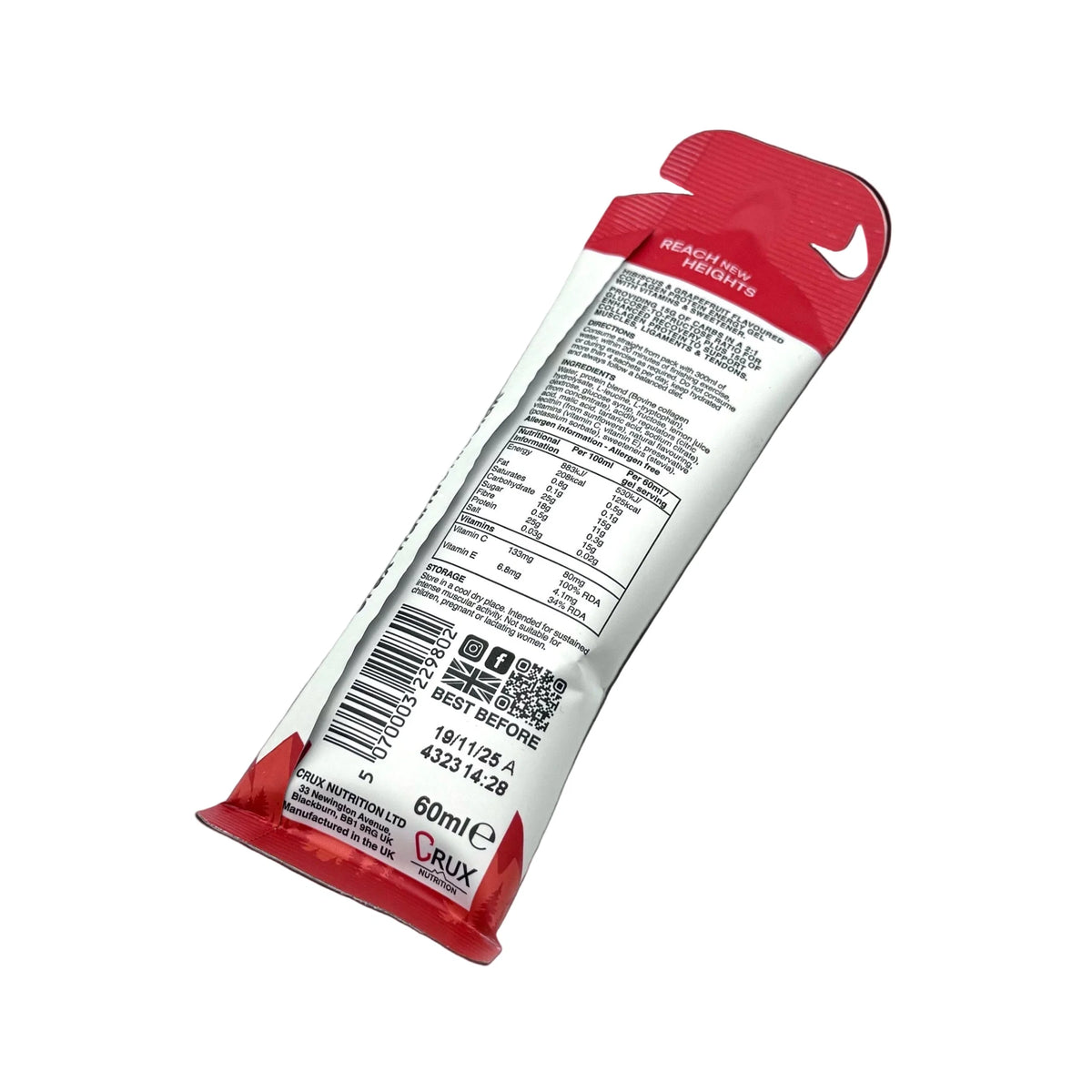 Crux Nutrition - Collagen Protein Energy Gel