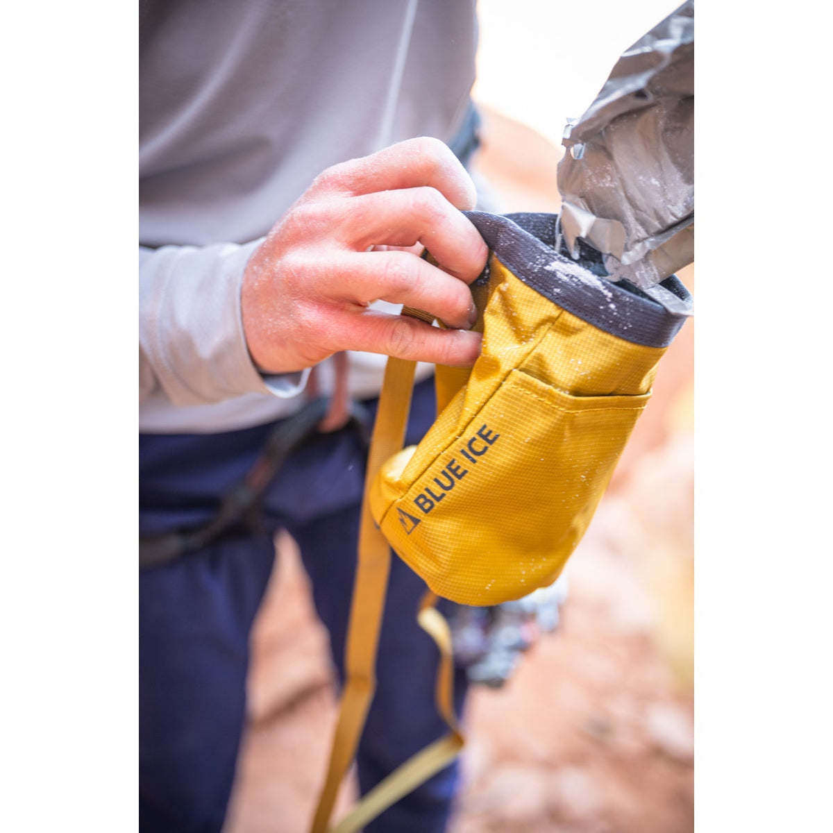 Blue Ice Saver Chalk Bag - High Rise
