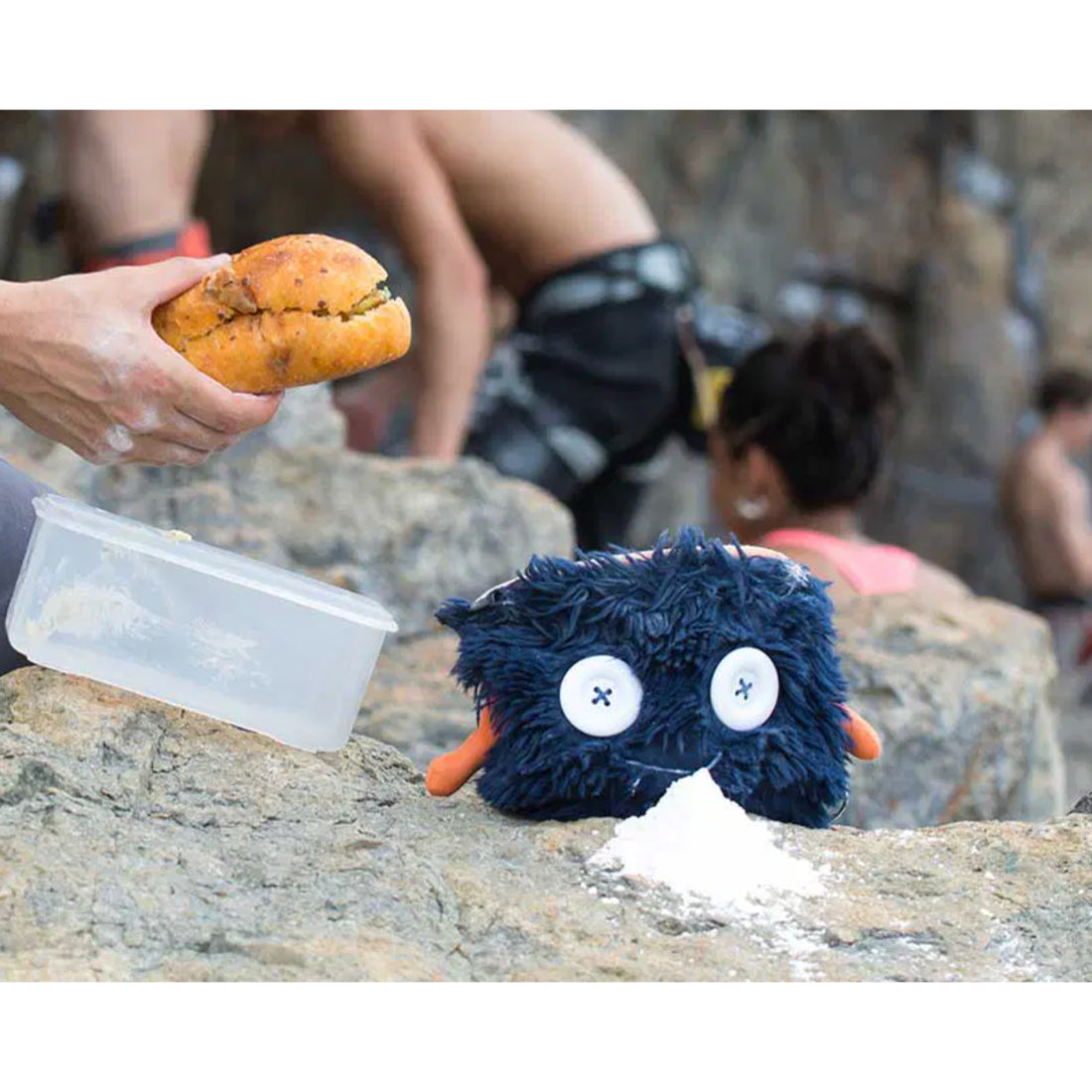 Moritz with his lunch