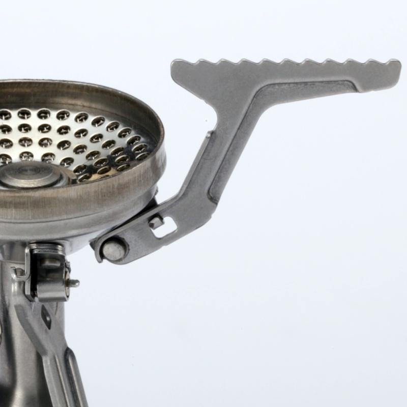 SOTO Amicus Stove, showing spring loaded pot support
