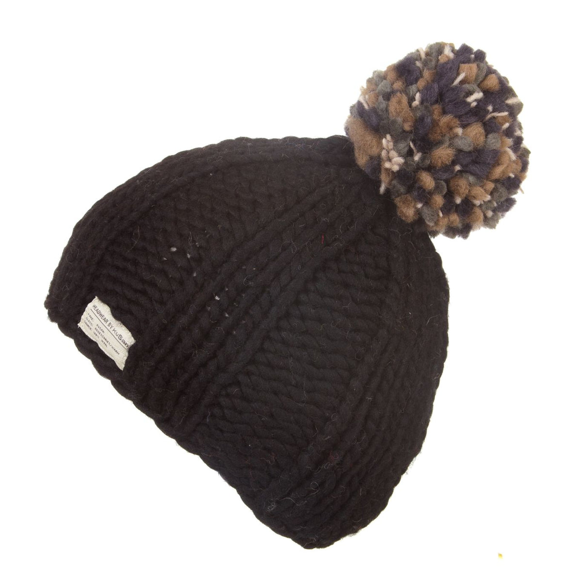 Kusan Bobble Hat - Black