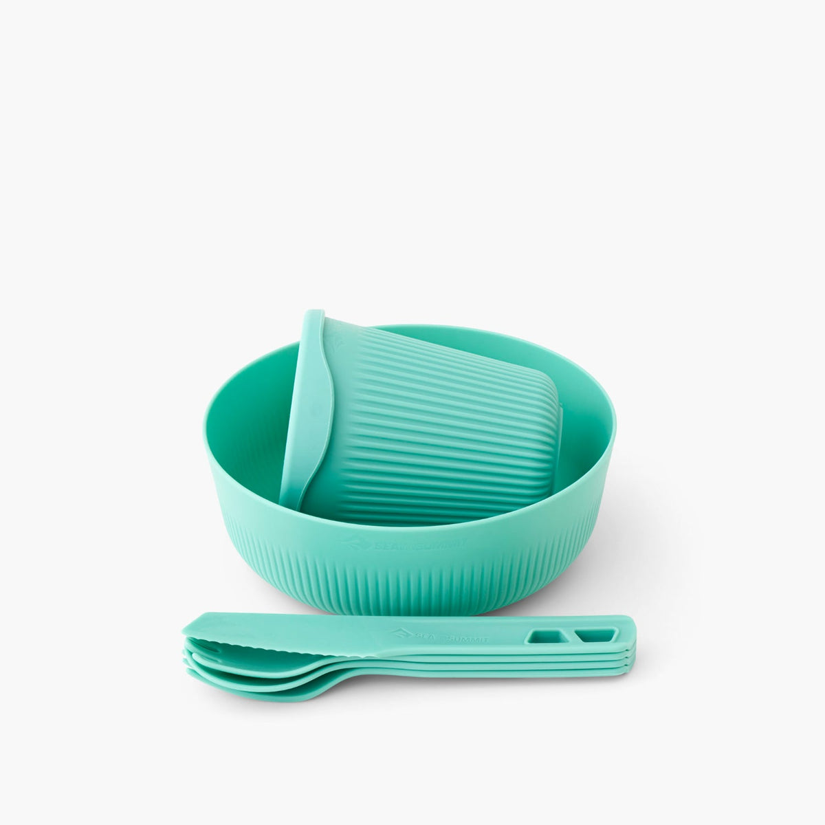 Sea to Summit Passage 1 Person Dinnerware Set (6 Piece) in aqua sea blue colour