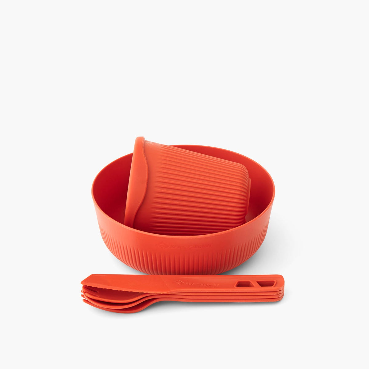 Sea to Summit Passage 1 Person Dinnerware Set (6 Piece) in spicy orange colour