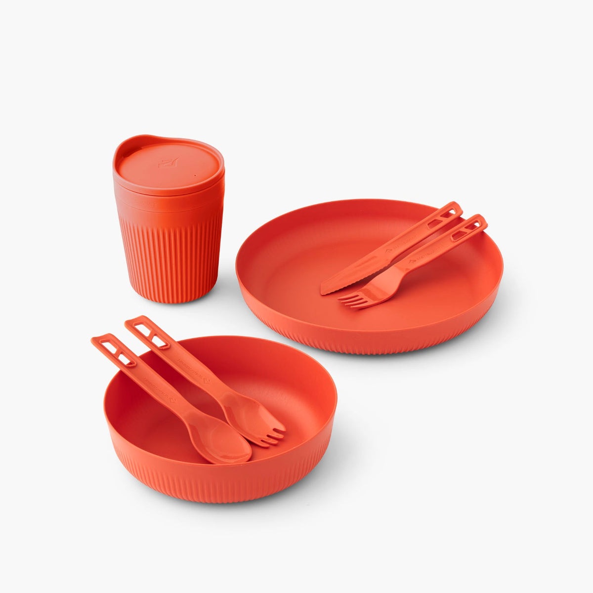 Sea to Summit Passage 1 Person Dinnerware Set (7 Piece) in spicy orange
