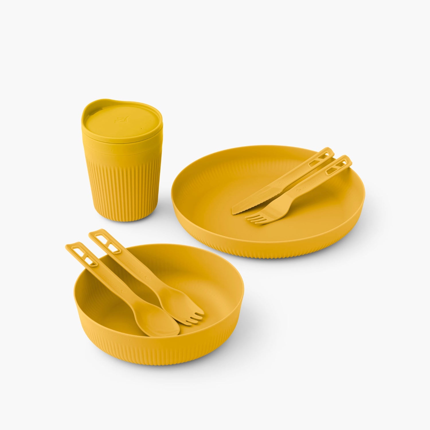 Sea to Summit Passage 1 Person Dinnerware Set (7 Piece) in arrowood yellow