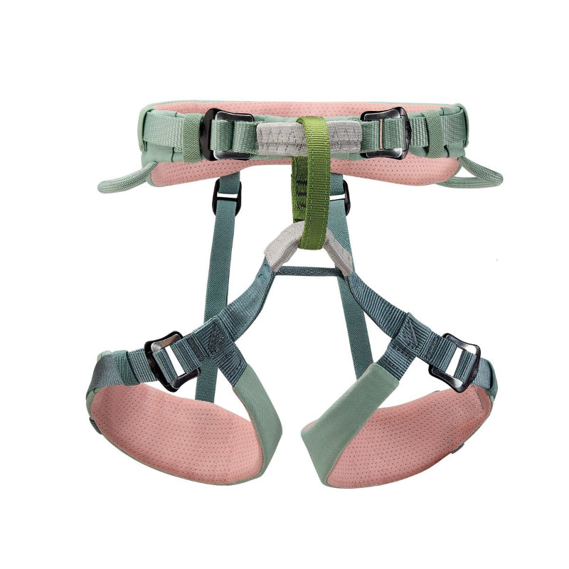 Petzl Macchu Atlantic Blue Kid's Harness, white background