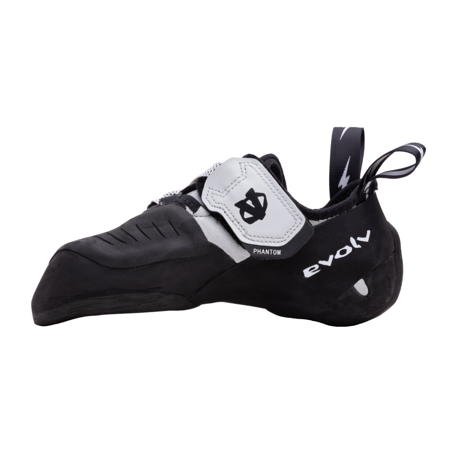evolv phantom lv climbing shoes black and white