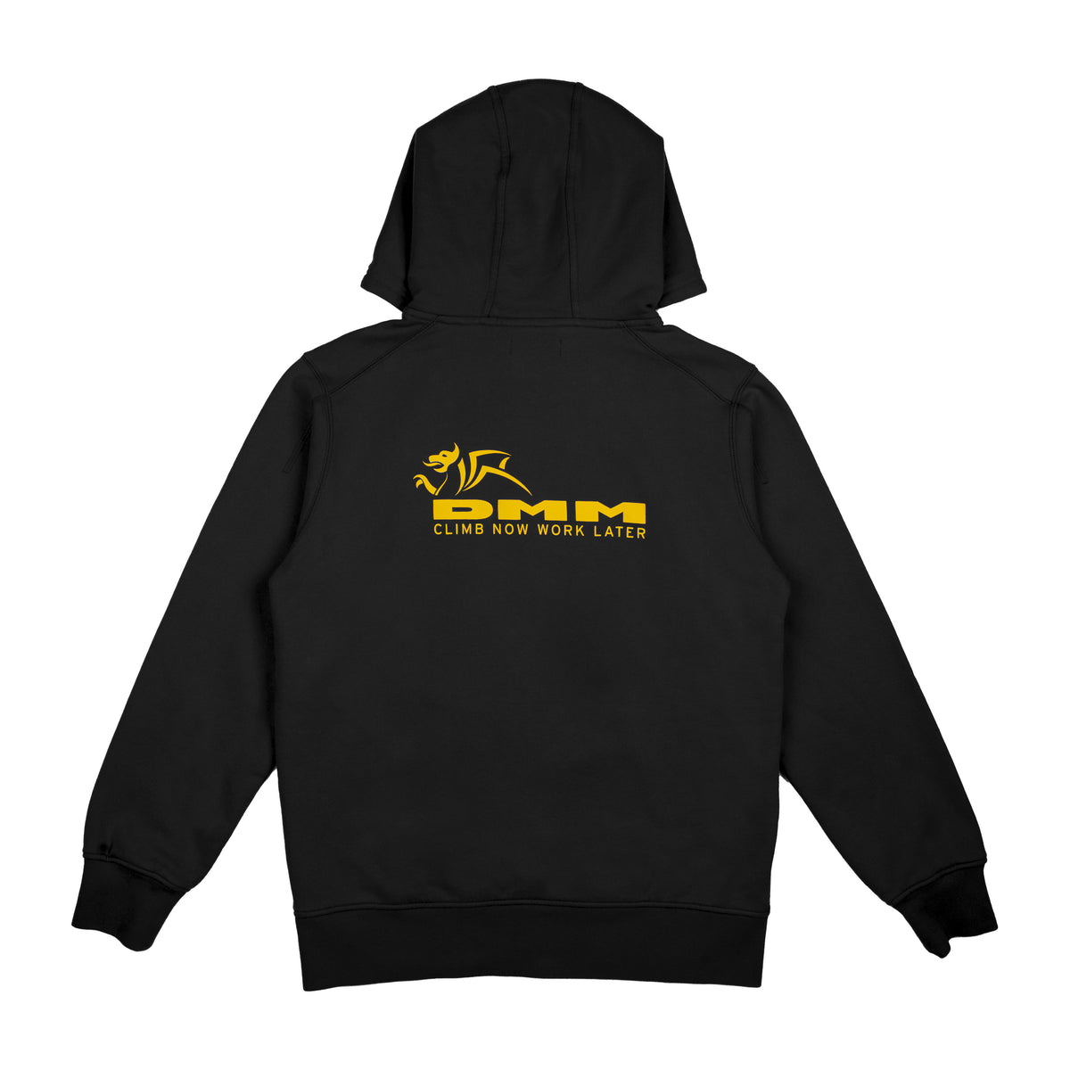 DMM Climb Now Work Later Hoodie Forged Iron logo