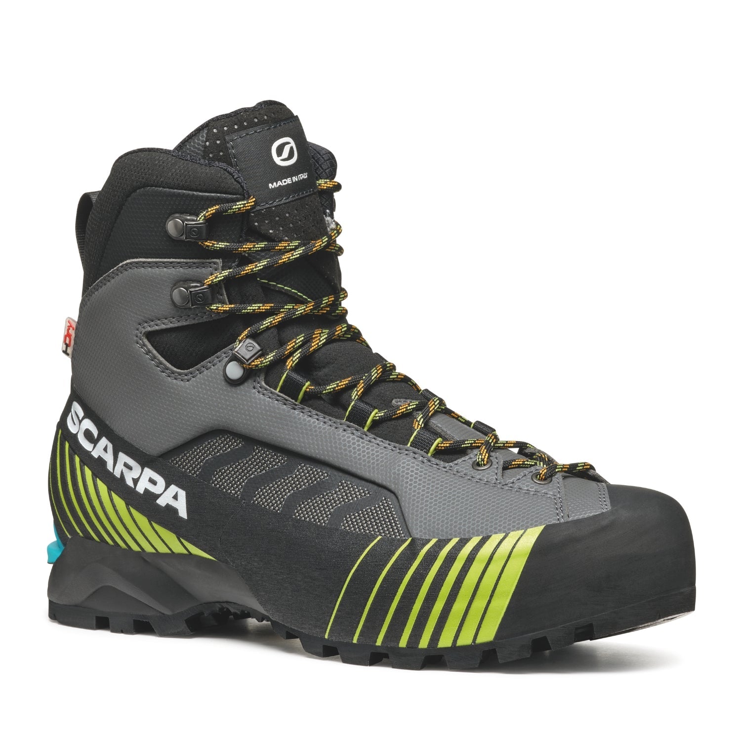 Scarpa Ribelle Lite HD Mens Orange and black hiking boot with visible branding on a white background