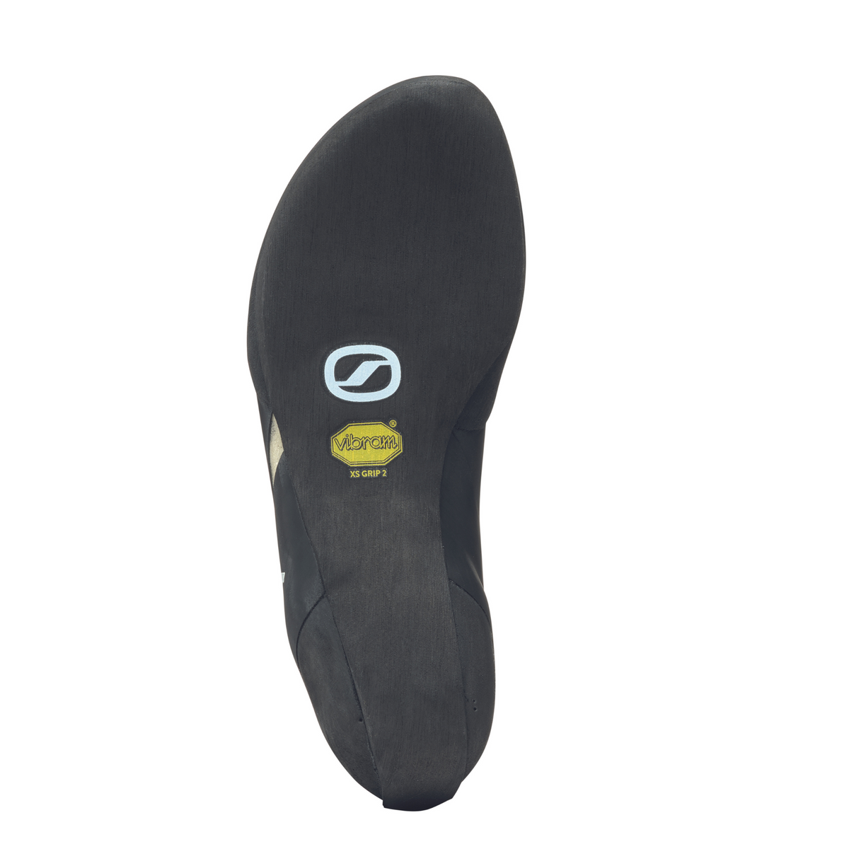Scarpa Vapour S Womens in Dust Grey-Aqua. view of the sole unit