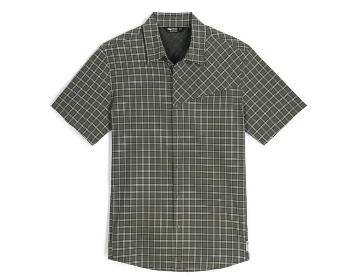 Outdoor Research Men's Astroman Short Sleeve Sun Shirt - Size M - Ranger Green