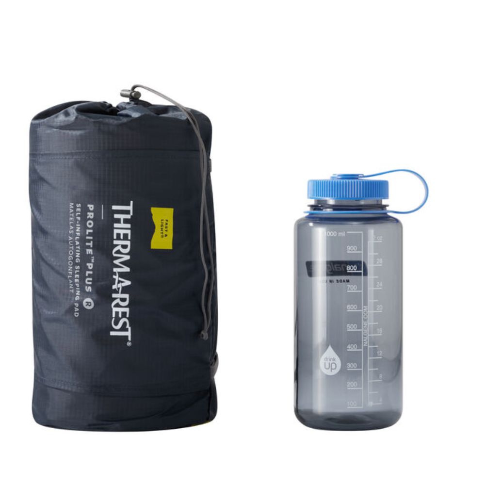 Thermarest ProLite Plus packed up next to nalgene