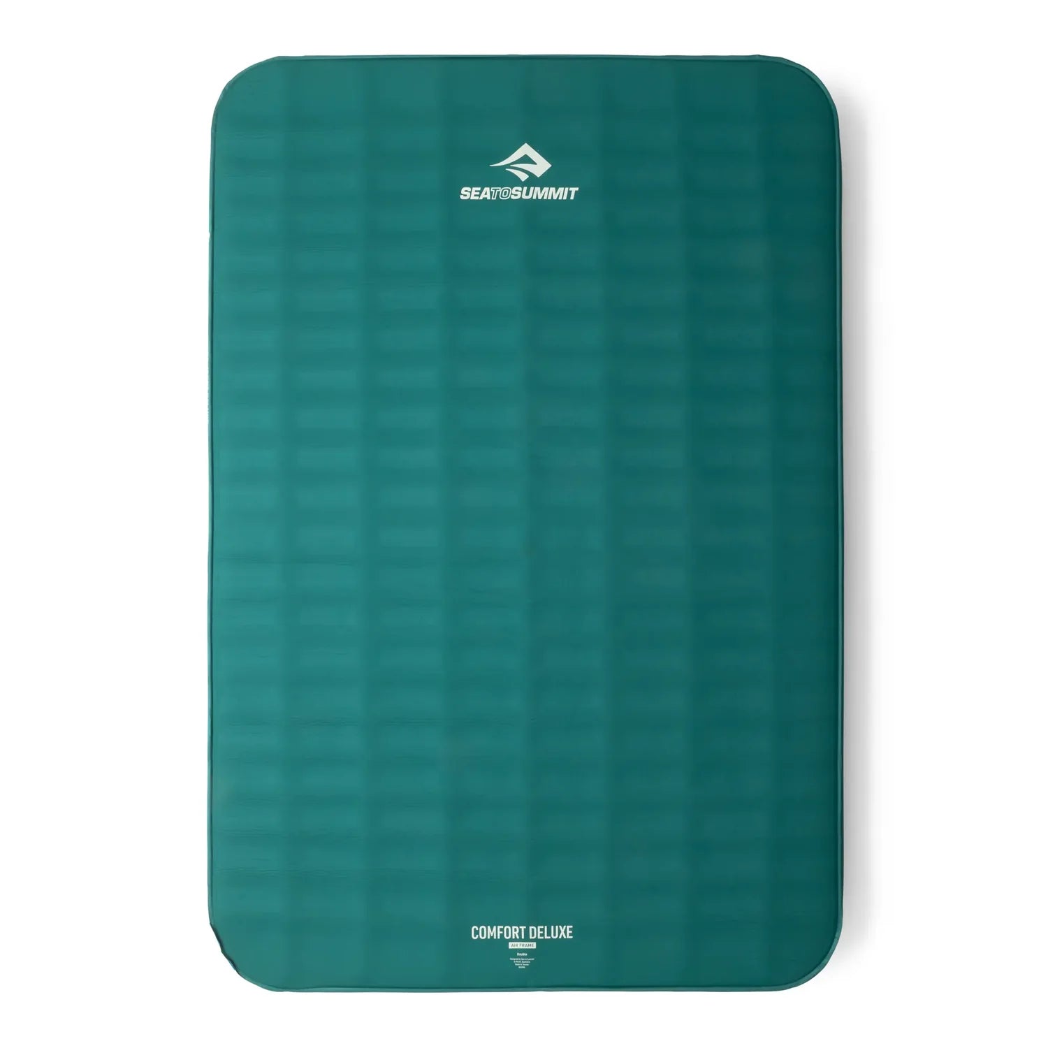 double sleeping mat in green on a white background