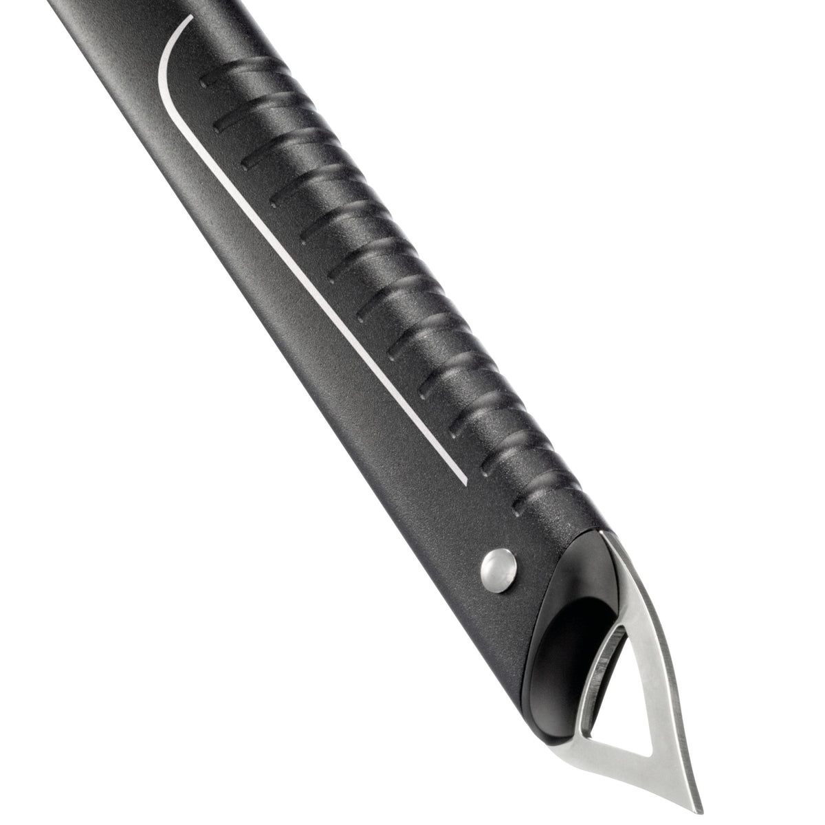Petzl Summit Ice Axe spike and handle, shown close up