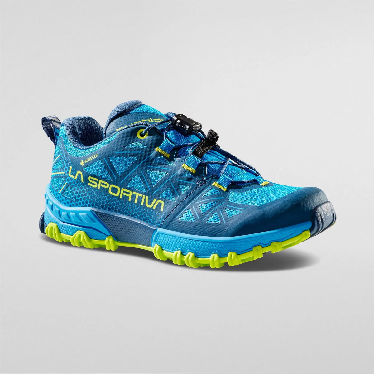 LA SPORTIVA BUSHIDO II GTX - Junior (STORM BLUE/LIME PUNCH) - Size 32 - Junior [Sample]
