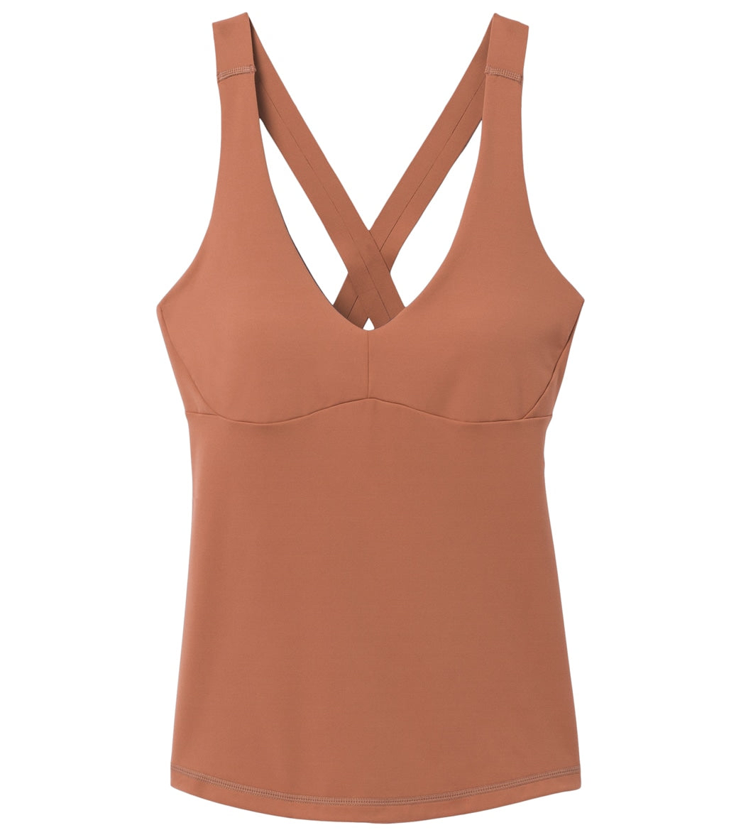 Prana LAYNA BRA TANK  - Womens S - Terra