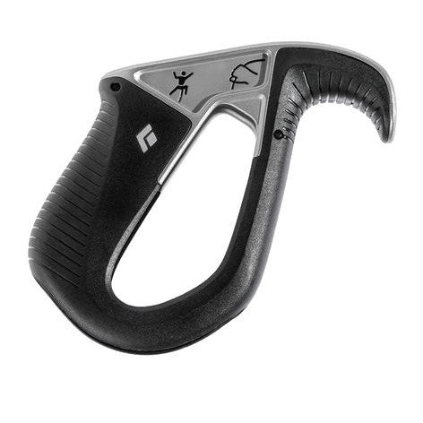 Black Diamond ATC Pilot belay device, in black colour