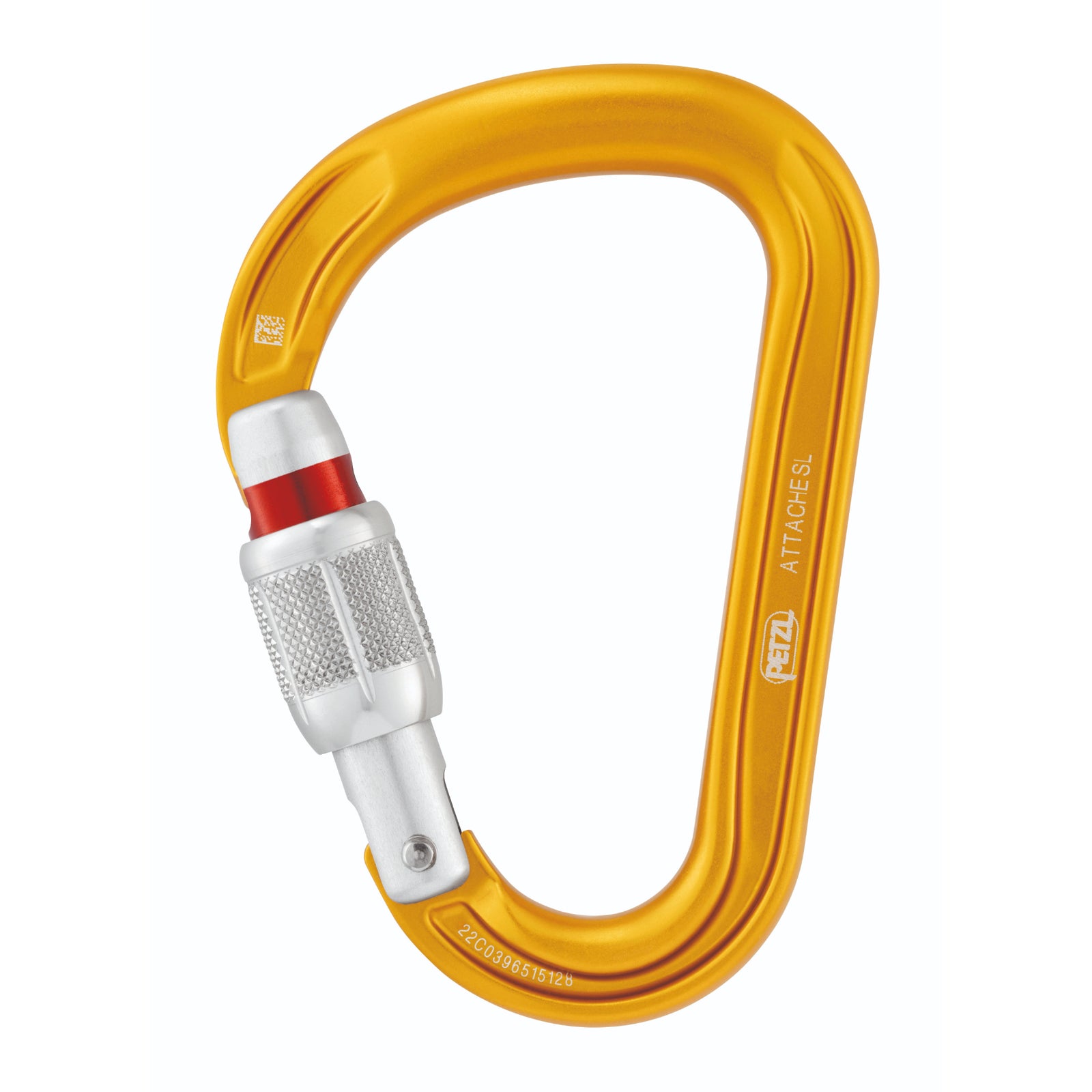 Petzl Attache Screw Lock Carabiner Yellow