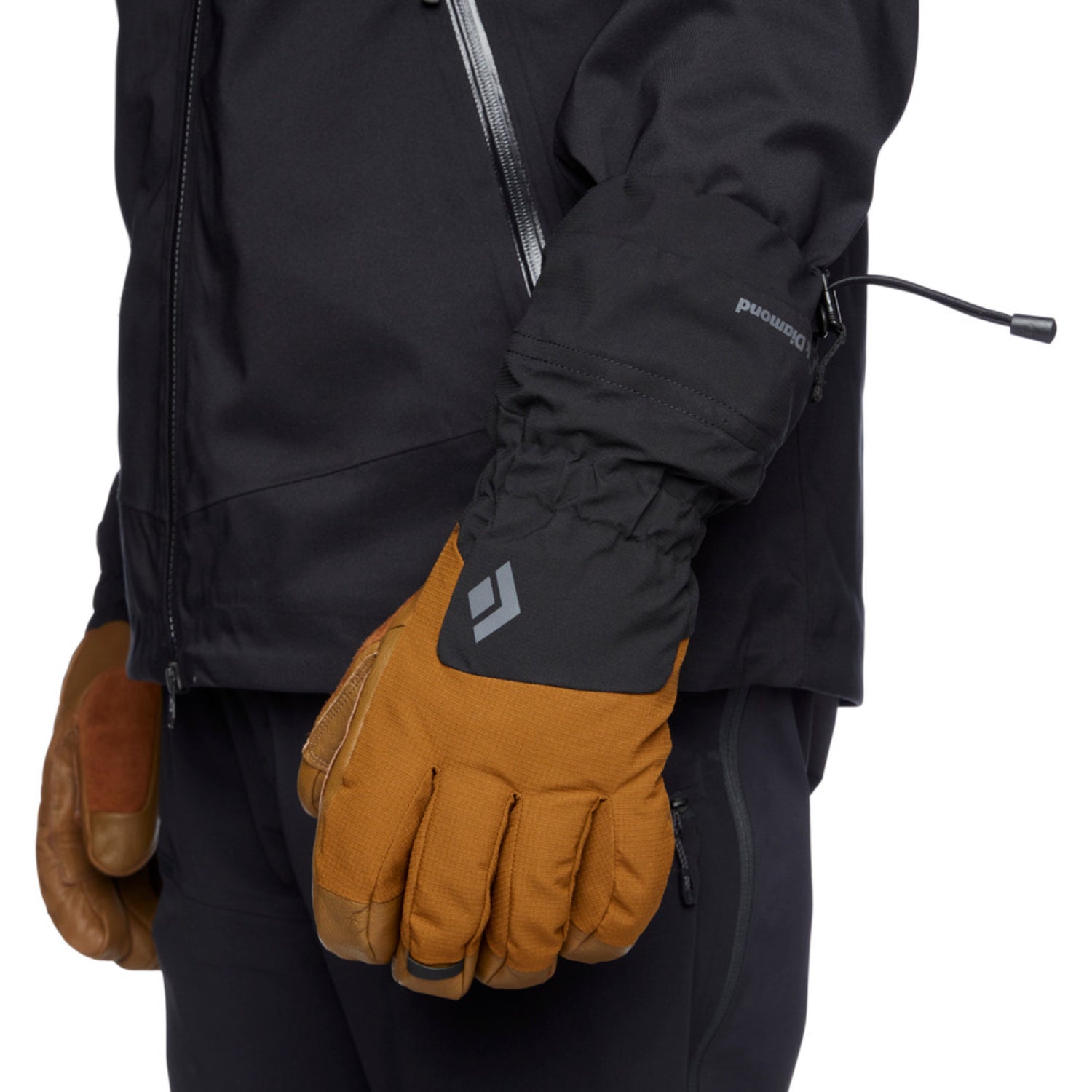 Black Diamond Soloist Gloves in dark curry