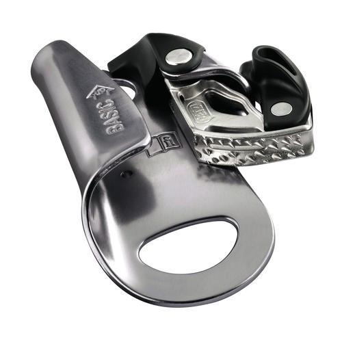 Petzl Basic Ascender, shown laid flat in grey colour