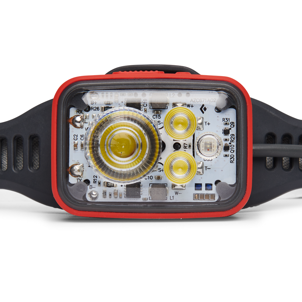 Black Diamond Distance 1500 Headlamp in octane colour with white head band