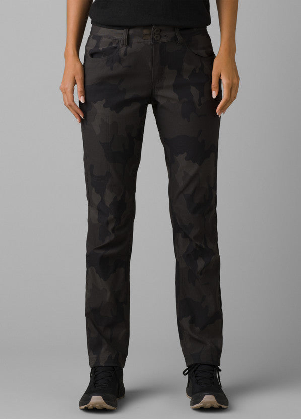 Prana HALLE STRAIGHT PANT II  Womens - 4  - Charcoal Camo