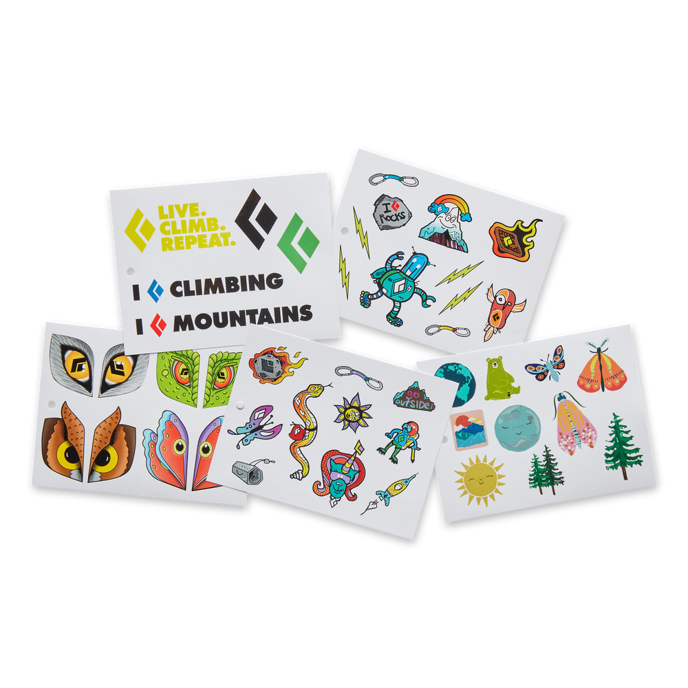 Black Diamond Capitan Kids Helmet, Stickers