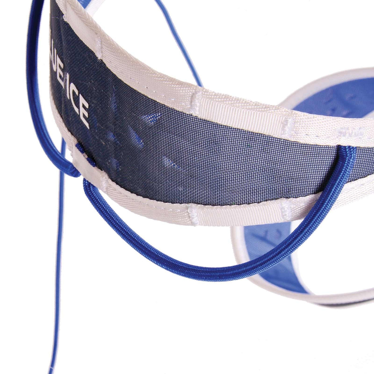 Blue Ice Addax Harness, close up of gear loops