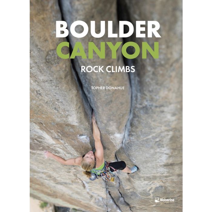 boulder canyon climbing guide book green and white 