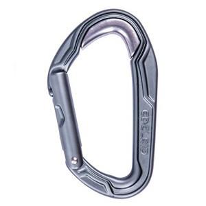 Edelrid Bulletproof straight gate Carabiner, in gun metal grey colour