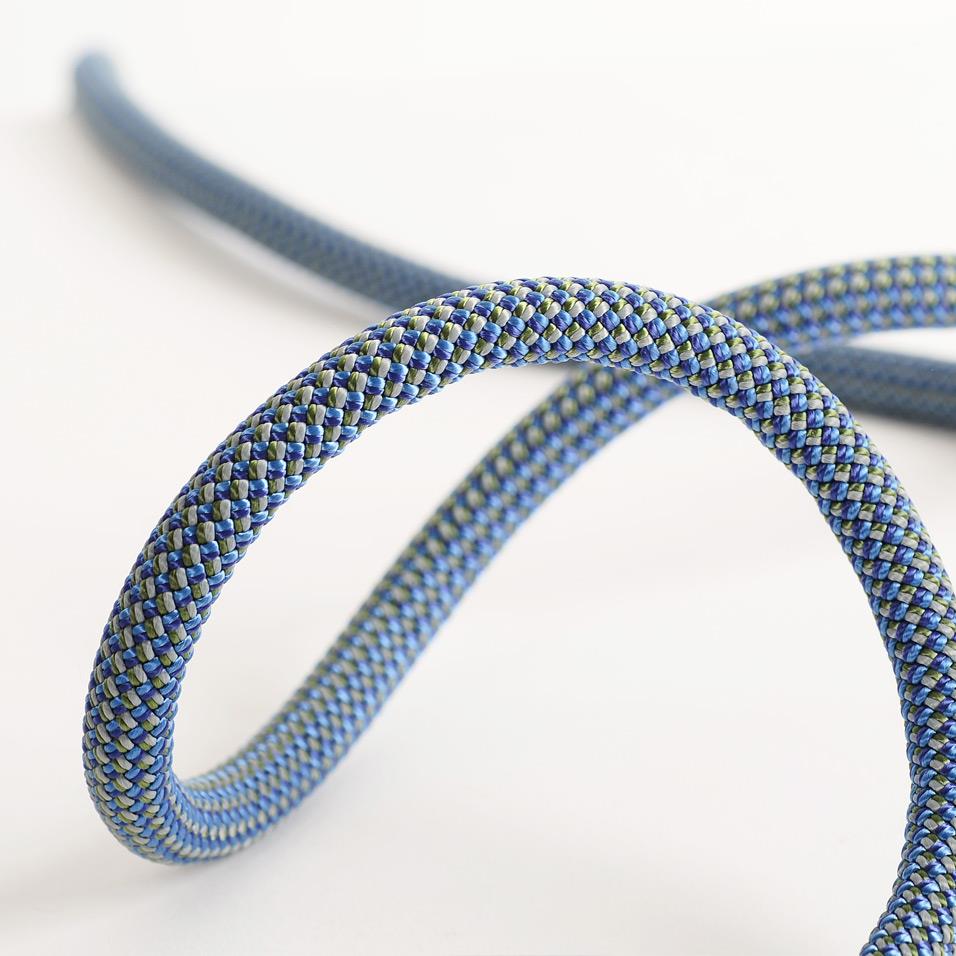 DMM Super Big Jim 10.5mm, climbing rope shown in blue colour