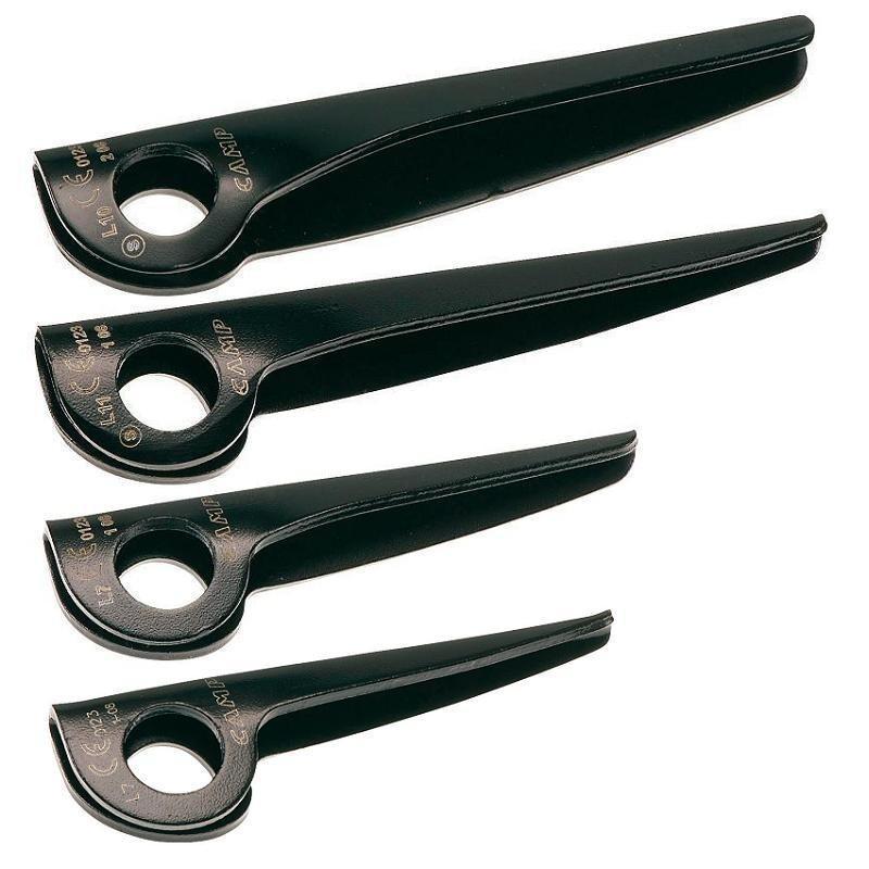 Camp Corner climbing Pitons, all four sizes in the range shown side by side