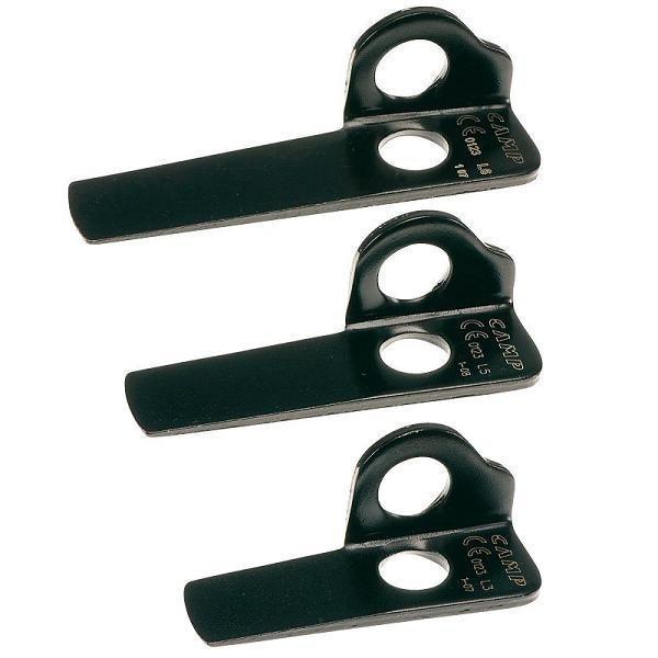 Camp Knifeblade Climbing Pitons, 3 sizes shown side by side